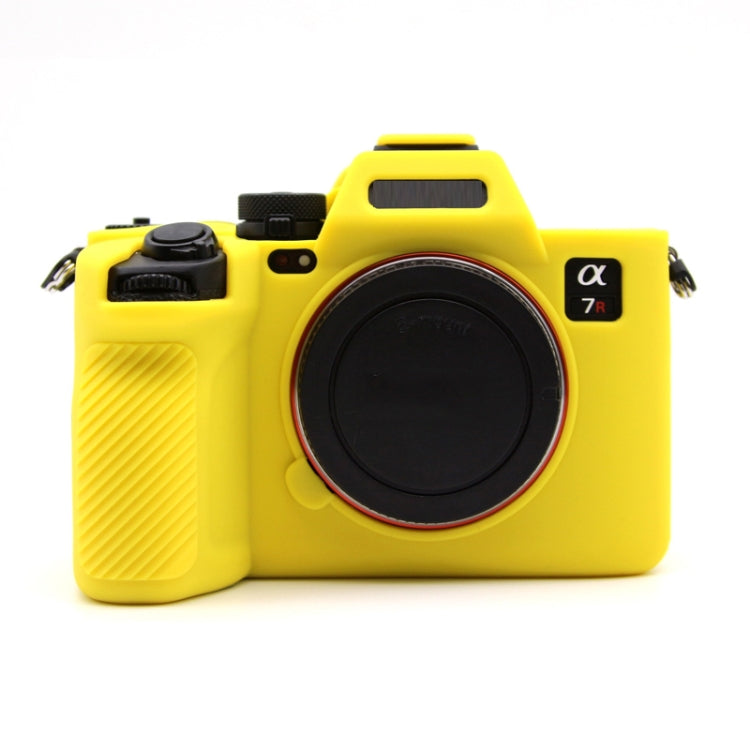Custodia protettiva in silicone per fotocamera mirrorless Sony A7RV, Yellow, Red, Camouflage, Black, Dark Green, Coffee, White, Blue