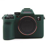 Custodia protettiva in silicone per fotocamera mirrorless Sony A7RV, Yellow, Red, Camouflage, Black, Dark Green, Coffee, White, Blue