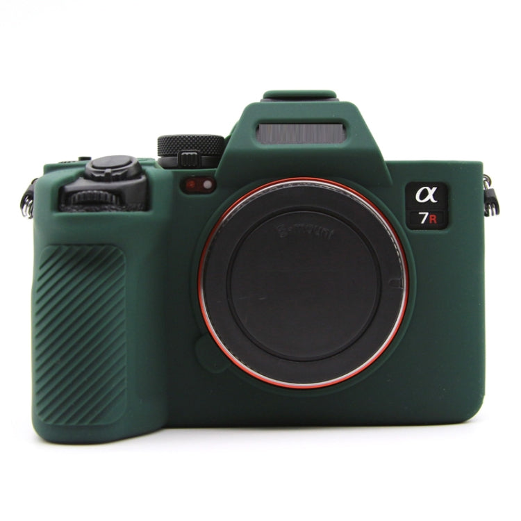 Custodia protettiva in silicone per fotocamera mirrorless Sony A7RV, Yellow, Red, Camouflage, Black, Dark Green, Coffee, White, Blue