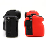 Custodia protettiva in silicone per fotocamera mirrorless Sony A7RV, Yellow, Red, Camouflage, Black, Dark Green, Coffee, White, Blue