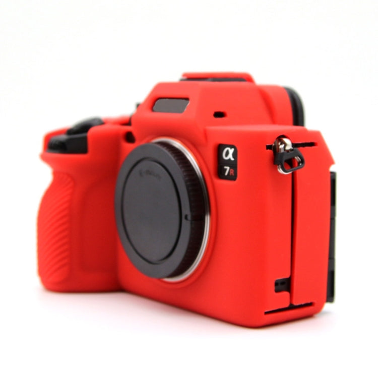 Custodia protettiva in silicone per fotocamera mirrorless Sony A7RV, Yellow, Red, Camouflage, Black, Dark Green, Coffee, White, Blue