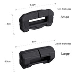 Custodia protettiva per fibbia della cintura di sicurezza per auto, protezione in silicone antigraffio per tappi per cintura di sicurezza, Large, Small