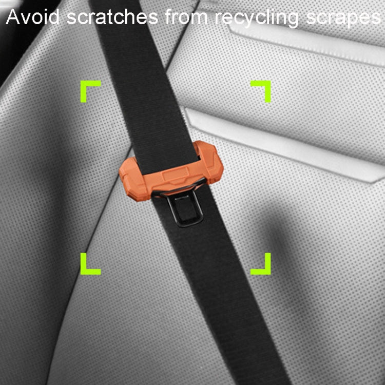 Custodia protettiva per fibbia della cintura di sicurezza per auto, protezione in silicone antigraffio per tappi per cintura di sicurezza, Large, Small