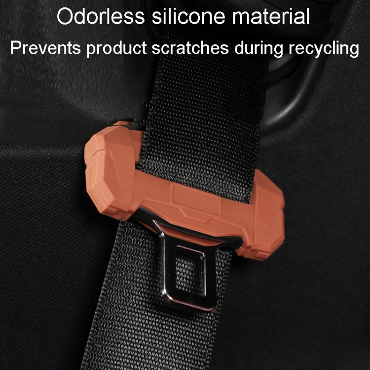 Custodia protettiva per fibbia della cintura di sicurezza per auto, protezione in silicone antigraffio per tappi per cintura di sicurezza, Large, Small