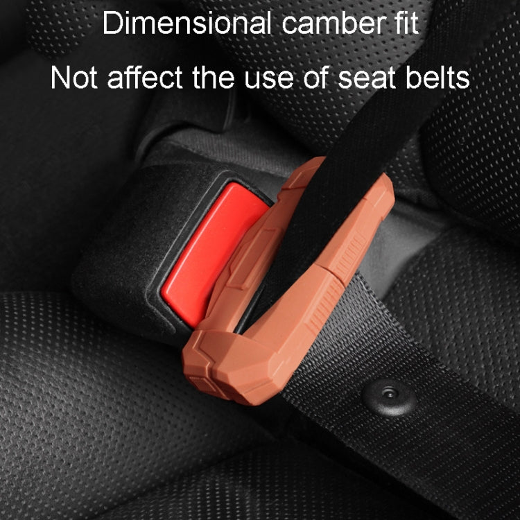 Custodia protettiva per fibbia della cintura di sicurezza per auto, protezione in silicone antigraffio per tappi per cintura di sicurezza, Large, Small