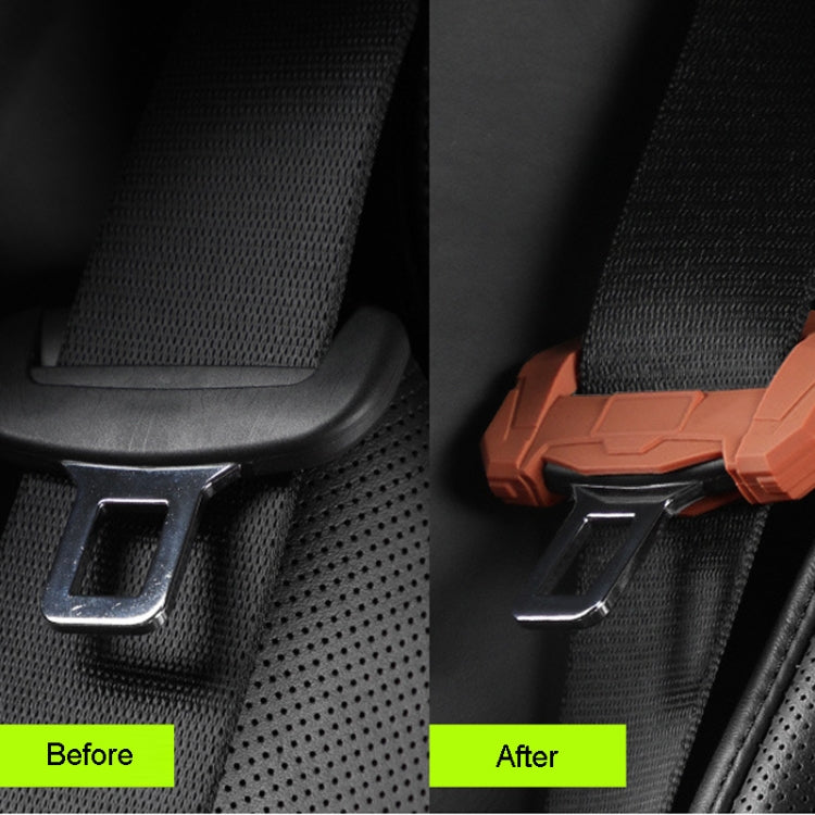 Custodia protettiva per fibbia della cintura di sicurezza per auto, protezione in silicone antigraffio per tappi per cintura di sicurezza, Large, Small