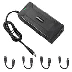 Caricabatterie al litio per scooter bici elettrica 42V 2A con 4 linee di adattatori, US Plug, EU Plug, UK Plug, AU Plug