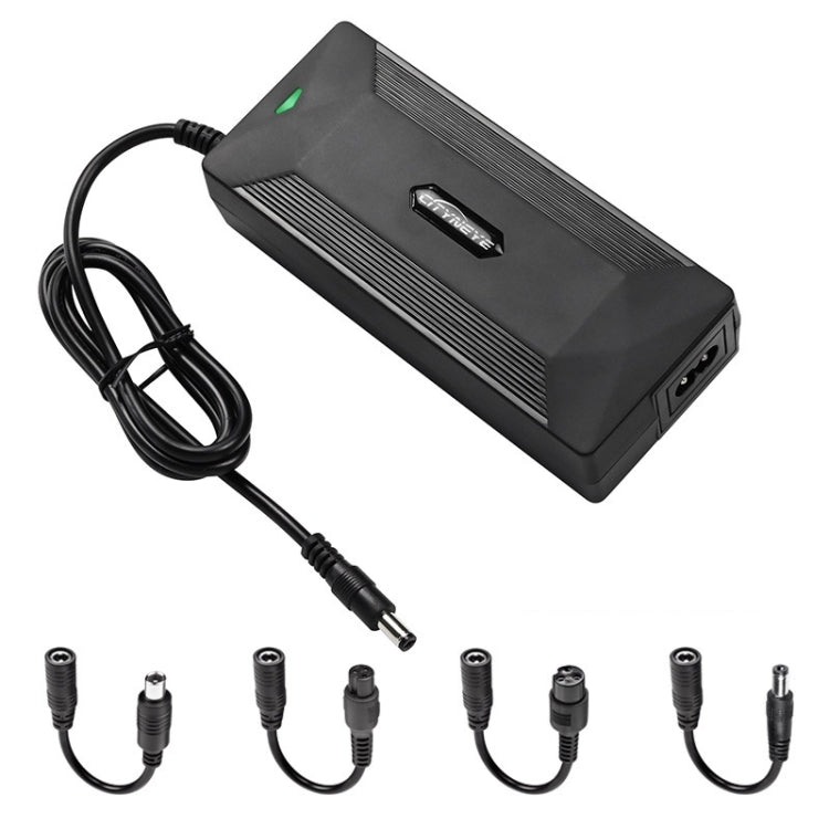 Caricabatterie al litio per scooter bici elettrica 42V 2A con 4 linee di adattatori, US Plug, EU Plug, UK Plug, AU Plug