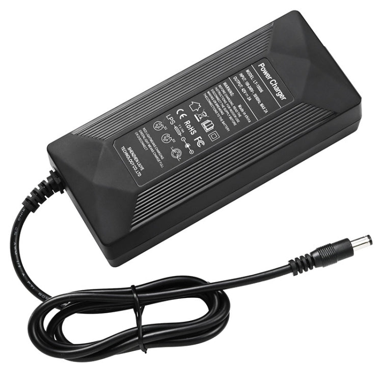 Caricabatterie al litio per scooter bici elettrica 42V 2A con 4 linee di adattatori, US Plug, EU Plug, UK Plug, AU Plug