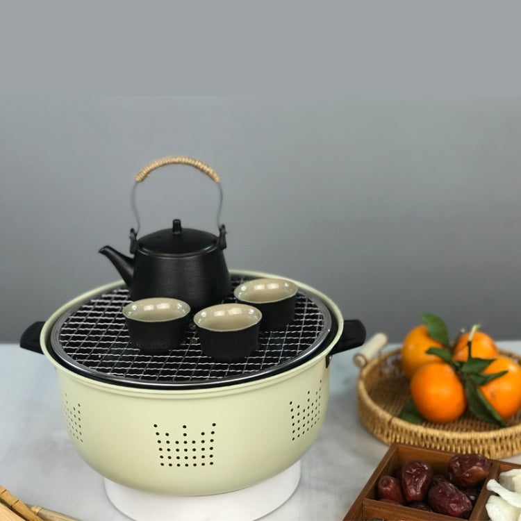 Griglia a carbone in acciaio inossidabile da campeggio all'aperto per cucinare il tè intorno alla stufa Fornello per barbecue, Style A, Style B