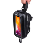 WILD MAN MS66 Borsa per cellulare con touch screen da ciclismo con guscio rigido in EVA da 1,2 litri, MS66
