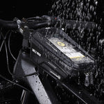 WILD MAN MS66 Borsa per cellulare con touch screen da ciclismo con guscio rigido in EVA da 1,2 litri, MS66