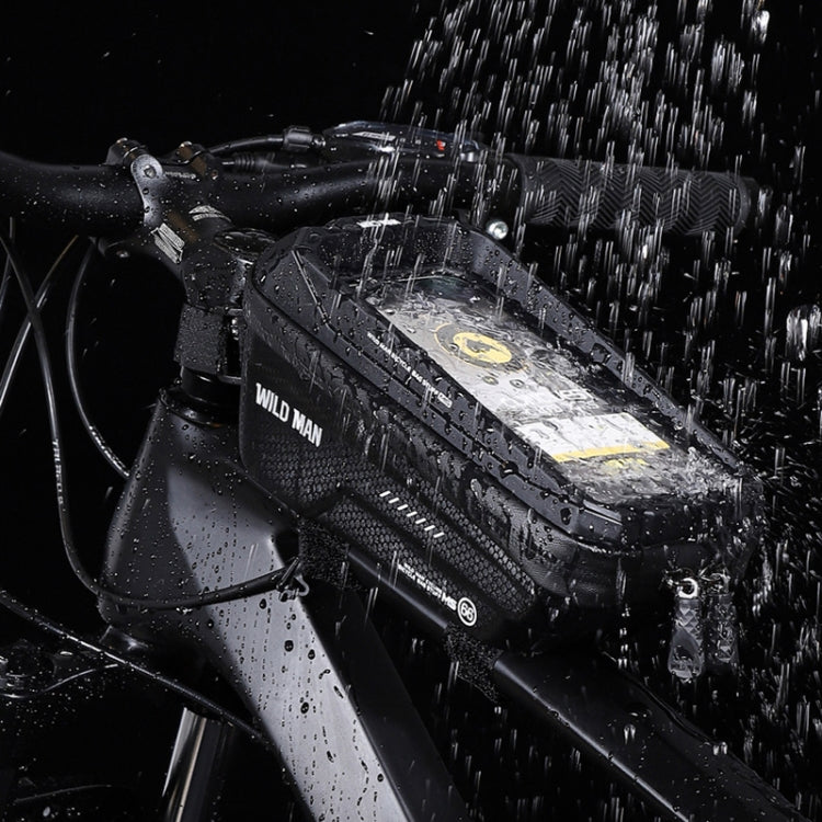 WILD MAN MS66 Borsa per cellulare con touch screen da ciclismo con guscio rigido in EVA da 1,2 litri, MS66