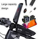 WILD MAN MS66 Borsa per cellulare con touch screen da ciclismo con guscio rigido in EVA da 1,2 litri, MS66