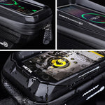 WILD MAN MS66 Borsa per cellulare con touch screen da ciclismo con guscio rigido in EVA da 1,2 litri, MS66