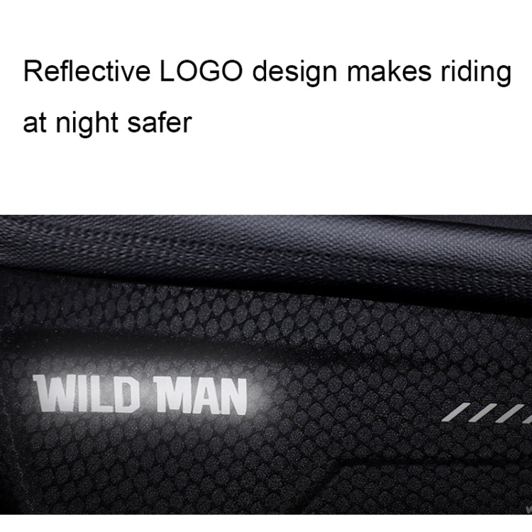 WILD MAN MS66 Borsa per cellulare con touch screen da ciclismo con guscio rigido in EVA da 1,2 litri, MS66