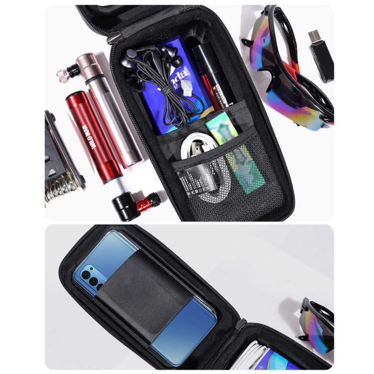 WILD MAN MS66 Borsa per cellulare con touch screen da ciclismo con guscio rigido in EVA da 1,2 litri, MS66