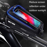 WILD MAN MS66 Borsa per cellulare con touch screen da ciclismo con guscio rigido in EVA da 1,2 litri, MS66