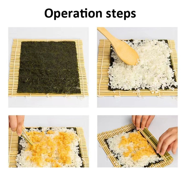 Tenda per sushi non adesiva in rotolo di sushi in bambù da 23 x 22 cm