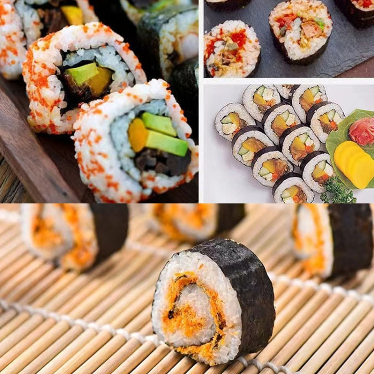 Tenda per sushi non adesiva in rotolo di sushi in bambù da 23 x 22 cm