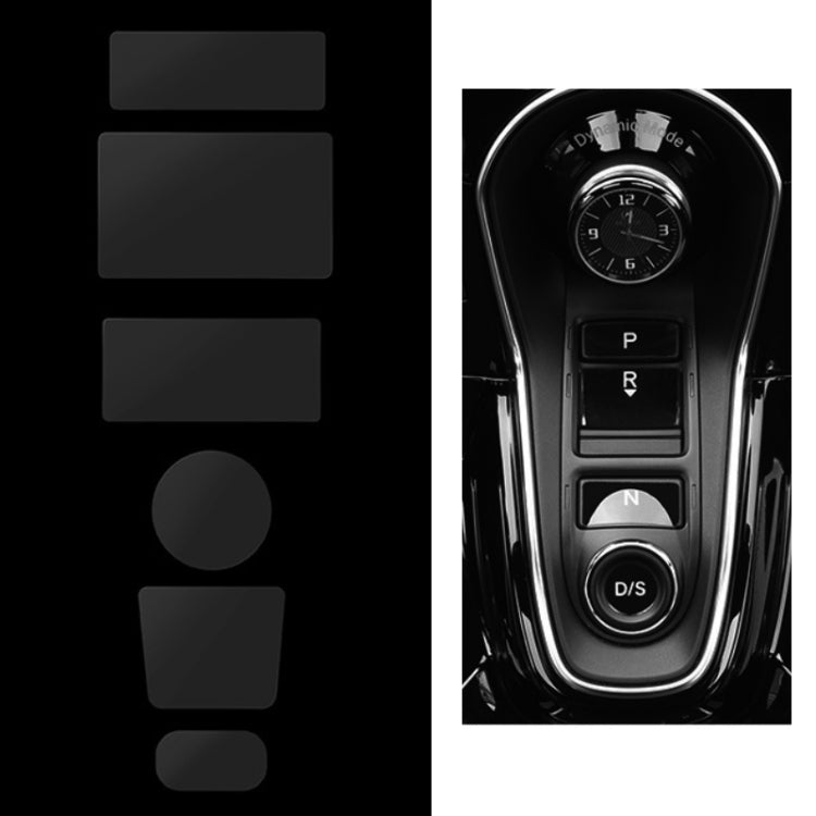 Per Acura CDX/19 RDX Pellicola protettiva per interni auto, 6pcs /Set Gear Button Sticker, 5pcs /Set Mouse Sticker