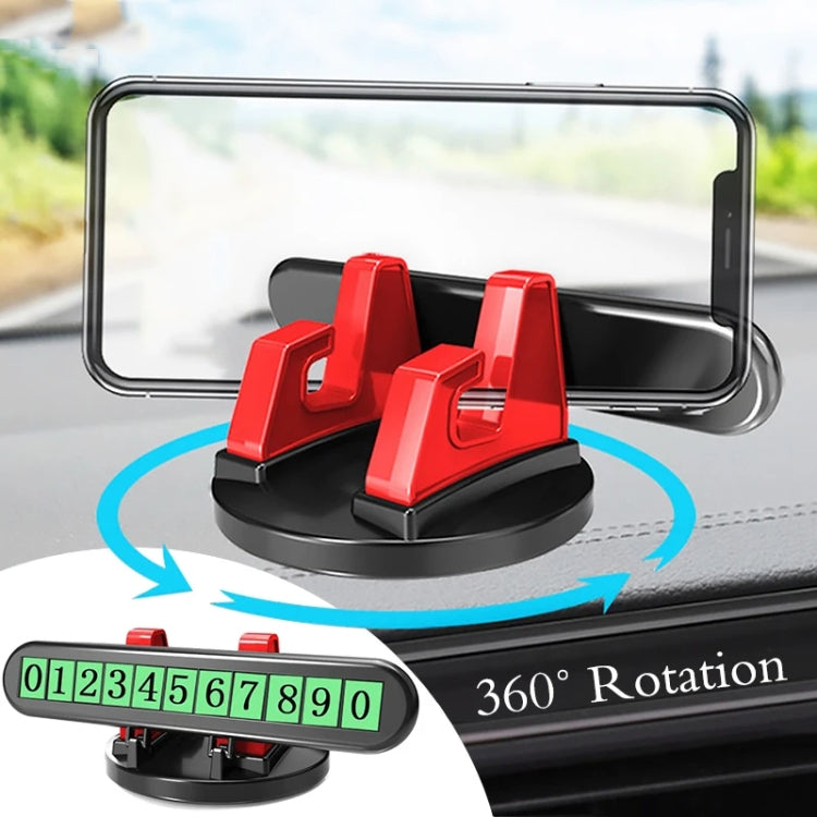Cartello per parcheggio temporaneo porta cellulare per cruscotto dell'auto 2 in 1
