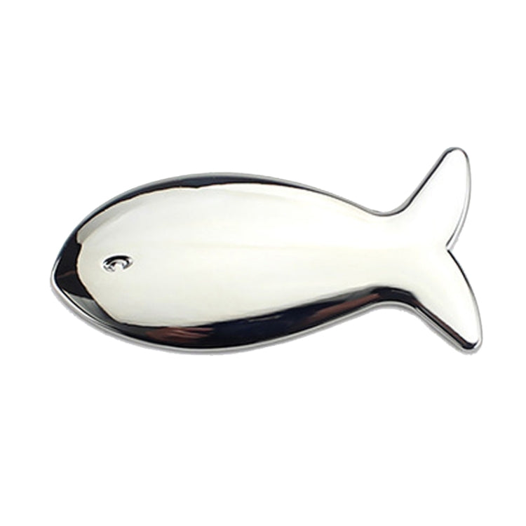Adesivi in metallo per auto a forma di pesce Decalcomanie decorative per indicatori di coda per carrozzeria, Fish-Shaped