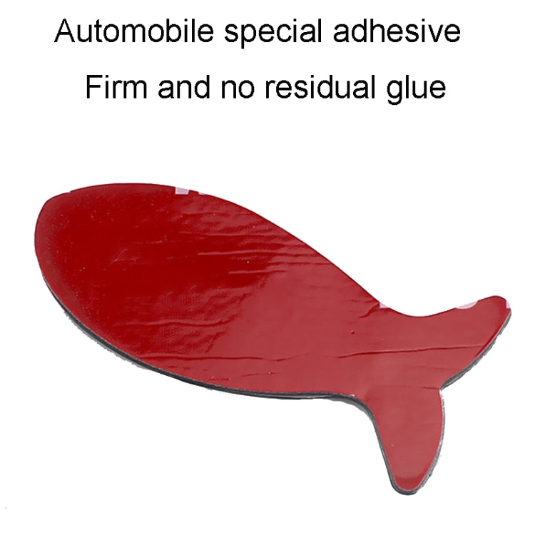 Adesivi in metallo per auto a forma di pesce Decalcomanie decorative per indicatori di coda per carrozzeria, Fish-Shaped