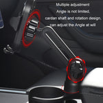 Supporto per telefono cellulare con navigazione centrale per auto Portabicchieri girevole a 360°, Small, Large