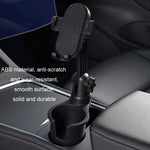 Supporto per telefono cellulare con navigazione centrale per auto Portabicchieri girevole a 360°, Small, Large