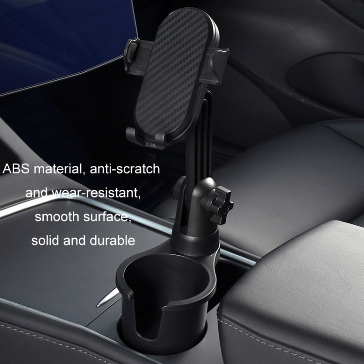 Supporto per telefono cellulare con navigazione centrale per auto Portabicchieri girevole a 360°, Small, Large