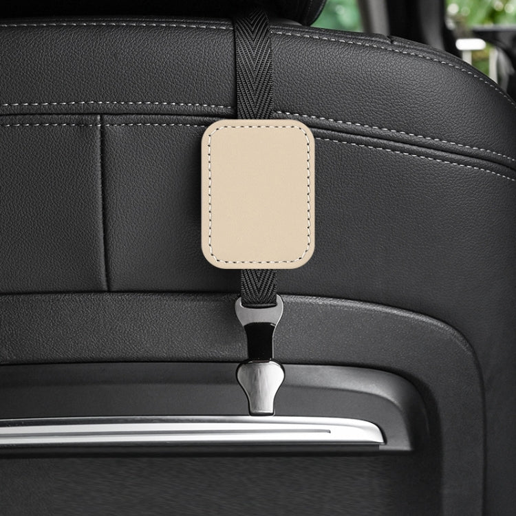 Gancio multifunzionale interno in pelle scamosciata per schienale del sedile posteriore dell'auto