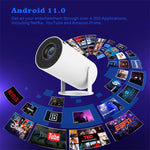 Proiettore portatile HY300 con Android 11.0 e 120 lumen