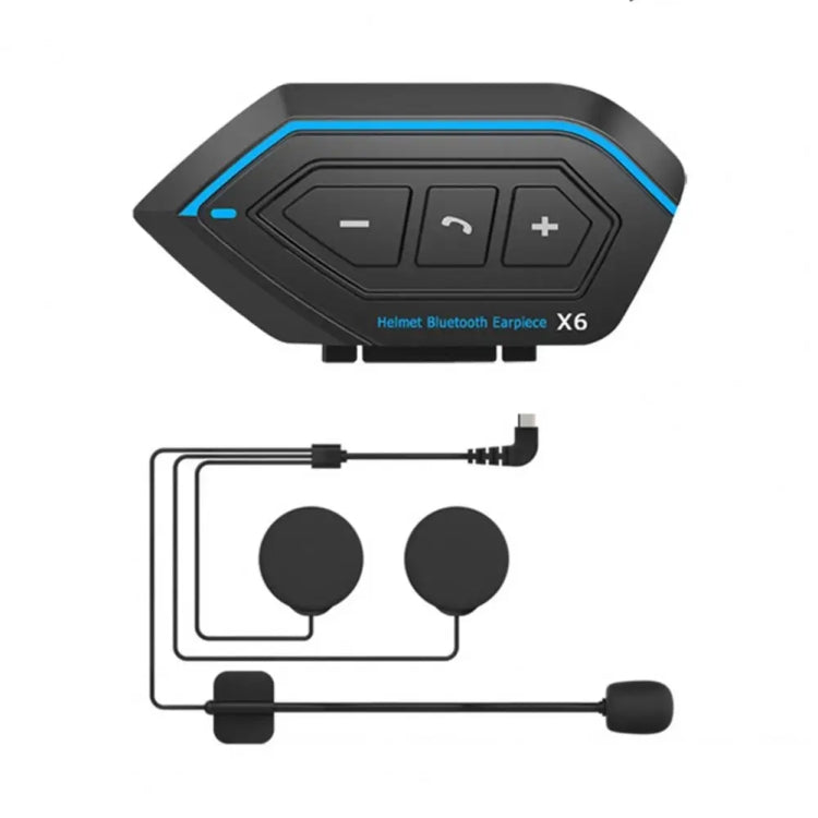 X6 Auricolare Bluetooth per Moto Impermeabile IP67