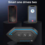 X6 Auricolare Bluetooth per Moto Impermeabile IP67