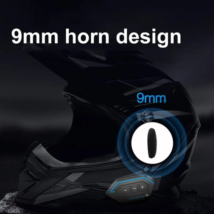 X6 Auricolare Bluetooth per Moto Impermeabile IP67