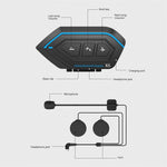 X6 Auricolare Bluetooth per Moto Impermeabile IP67