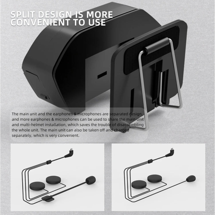 X6 Auricolare Bluetooth per Moto Impermeabile IP67