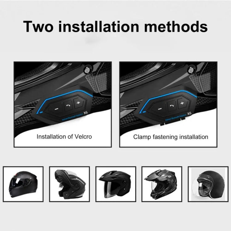 X6 Auricolare Bluetooth per Moto Impermeabile IP67