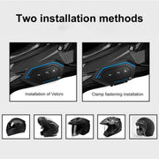 X6 Casco Auricolare Bluetooth Cuffia stereo vivavoce per moto impermeabile senza fili