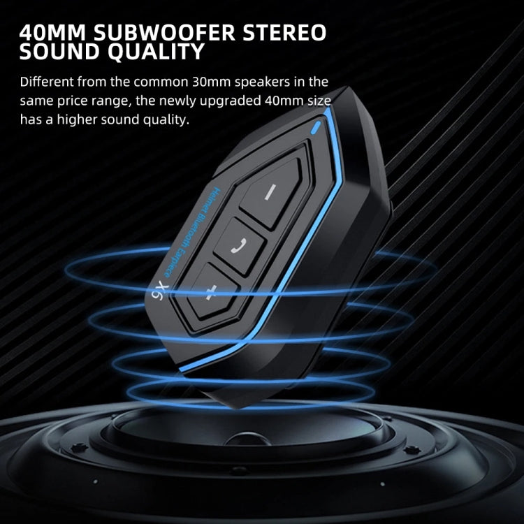 X6 Auricolare Bluetooth per Moto Impermeabile IP67