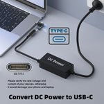 Adattatore alimentazione 65W da CC a USB-C PD