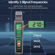 Identificatore in fibra ottica Komshine Identificatore di direzione del segnale del cavo ottico con luce rossa VFL 10 mW, KFI-40V
