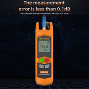 Komshine Misuratore di potenza ottica ad alta precisione Mini tester di attenuazione della luce in fibra ottica con LED, A-G/-70dBM to +6DBM, C-G/-50DBM to +26DBM, A-L/-70dBM to +6DBM, C-L/-50DBM to +26DBM