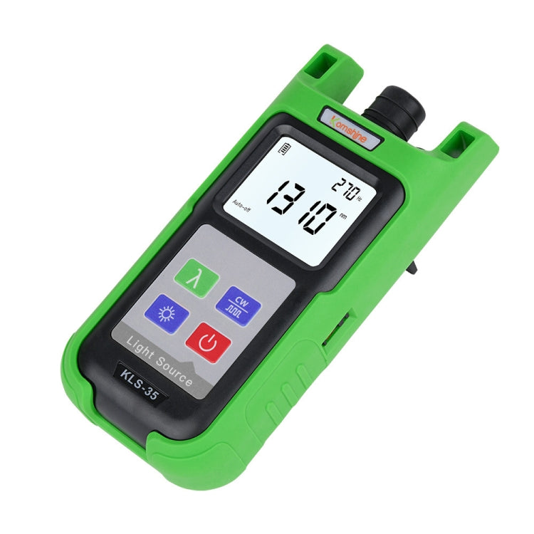 Tester portatile per fibra con sorgente di luce laser Komshine con retroilluminazione a LED, KLS-35-S, KLS-35-M, KLS-35-MS, KLS-35-PON