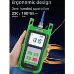 Tester portatile per fibra con sorgente di luce laser Komshine con retroilluminazione a LED, KLS-35-S, KLS-35-M, KLS-35-MS, KLS-35-PON