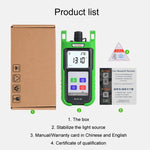 Tester portatile per fibra con sorgente di luce laser Komshine con retroilluminazione a LED, KLS-35-S, KLS-35-M, KLS-35-MS, KLS-35-PON