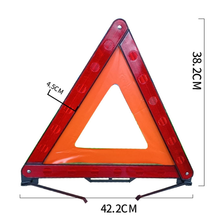Supporto triangolare riflettente per treppiede per segnale di avvertimento per auto pieghevole