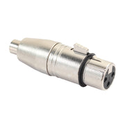 Adattatore audio XLR femmina a RCA femmina in lega di zinco