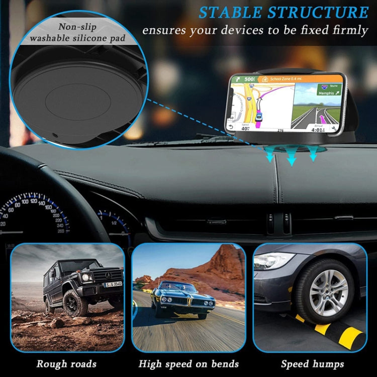 Supporto per cellulare sul cruscotto dell'auto con ventosa rotante a 360 gradi
